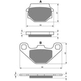 GOLDfren Brake Pads 40320265849, image 2 of 2