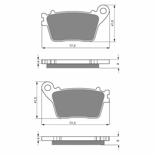 GOLDfren Brake Pads