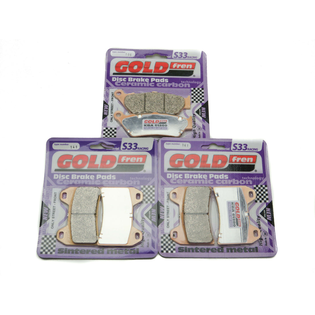 GOLDfren Brake Pads 21022020493, image 1 of 3