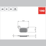 GOLDfren Brake Pads FA325, image 2 of 2