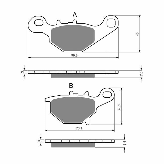 GOLDfren Brake Pads GF226-C19