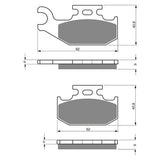 GOLDfren Brake Pads, image 2 of 2