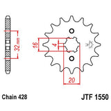 JT Sprocket JTF1550.14, image 3 of 4