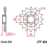 JT Sprocket JTF404.16, image 2 of 2