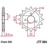JT Sprocket JTF884.21, image 2 of 2