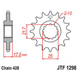 JT Sprocket JTF1298.17, image 2 of 2