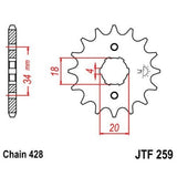 JT Sprocket JTF259.17, image 2 of 2