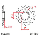 JT Sprocket JTF823.15, image 2 of 2