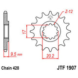 JT Sprocket JTF1907.13, image 2 of 2