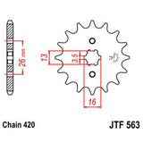 JT Sprocket JTF563.13, image 2 of 2