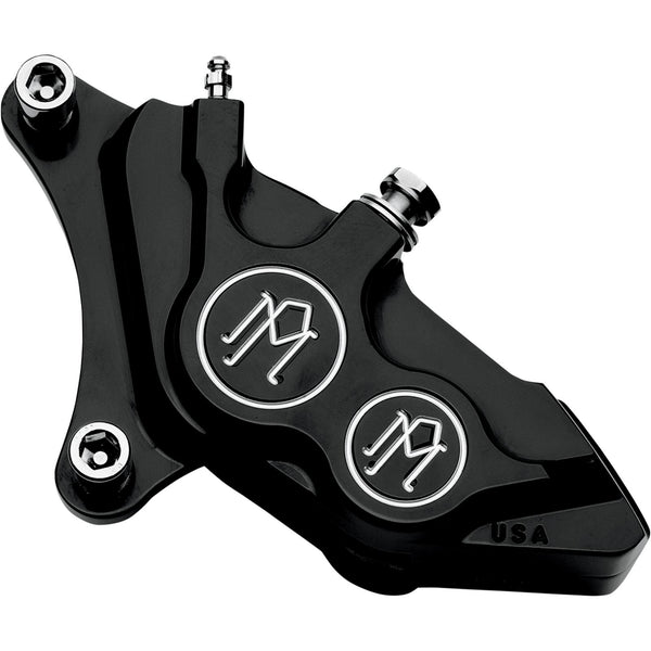Performance Machine 4-Piston Front Left Brake Caliper 11.5" Contrast Cut - Harley Softail 2000-2014 | 0053-2919-BM
