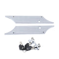 Chrome Billet Saddlebag Latch Cover Lock Key Set For Harley Electra Street Glide