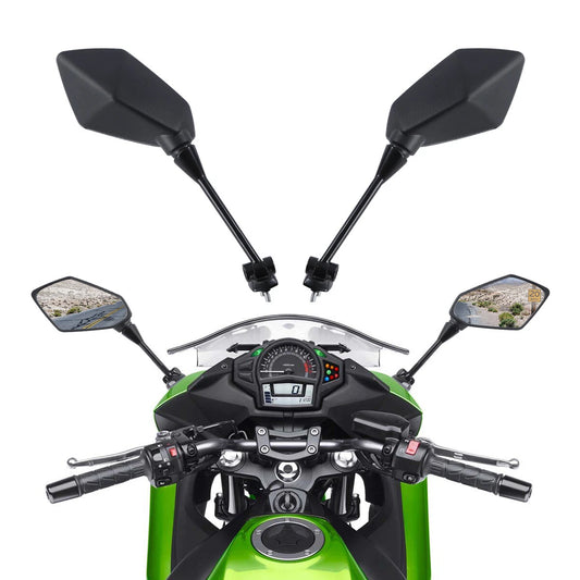 Motorcycle Black Side Rear View Mirrors For Kawasaki Ninja 650R 2009-2016 2015