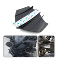 Motorcycle Matte Carbon Fiber Winglets Air Deflector Universal For BMW Yamaha
