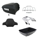 Matte King Trunk Backrest Rack Mount Fit For Harley Road Glide Fltrx 09-13