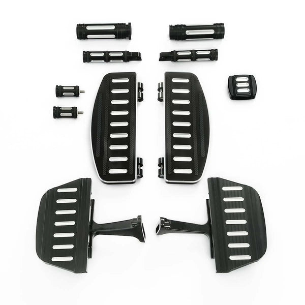 Footboards Shifter Pegs Brake Pedal Hand Grips Fit For Harley Road Glide 93-25