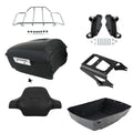 Matte King Trunk Backrest Rack Mount Docking Fit For Harley Electra Glide '09-13