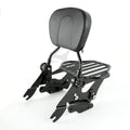 Backrest Pad Sissy Bar Rack & 4 Point Docking Fit For Harley Touring 2009-2013