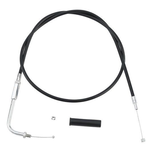 Black Vinyl Throttle Cable Fit For Harley Electra Glide Flh 1976-1980 Fxef 79-80