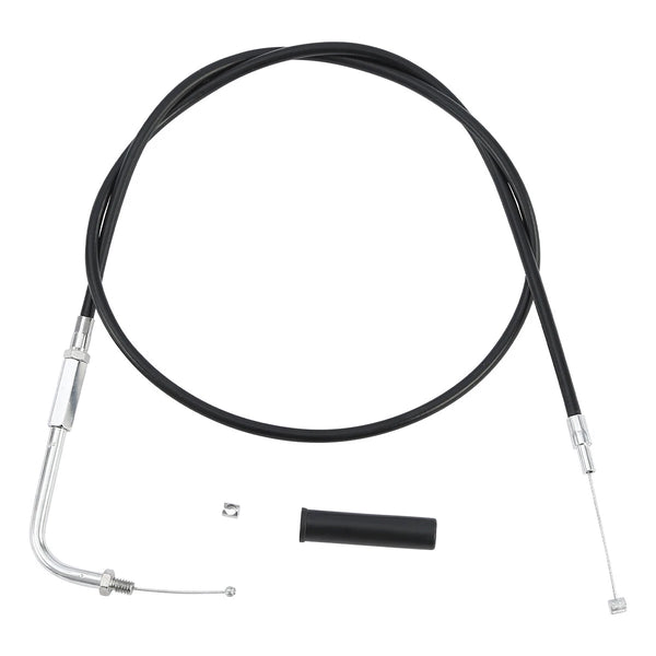 Black Vinyl Throttle Cable Fit For Harley Electra Glide Flh 1976-1980 Fxef 79-80