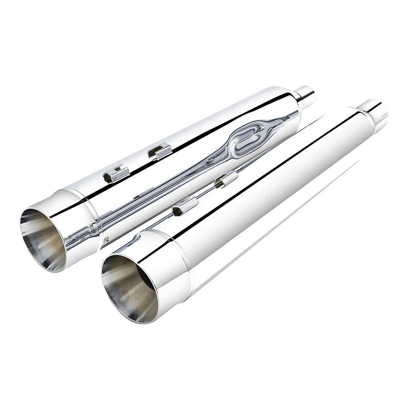 4.33" Megaphone Slip-On Exhaust Pipes Fit For Harley Touring Electra Glide 17-25