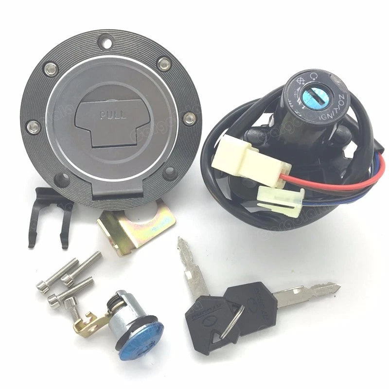 Yamaha YZF-R1 2004-15 R6 2006-15 Ignition Switch Fuel Gas Cap Seat Lock Key Set