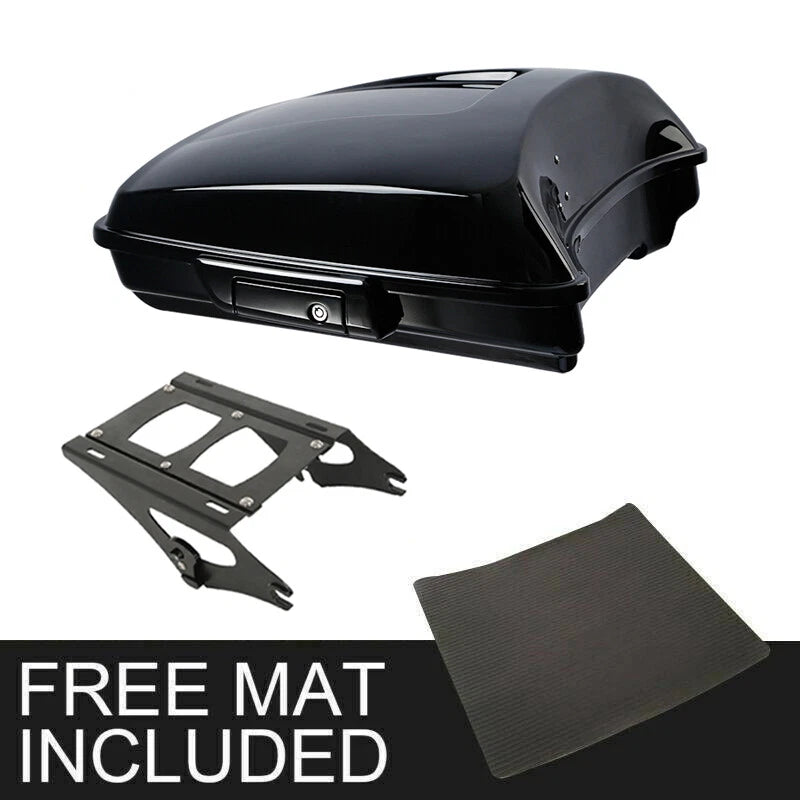 Razor Trunk Two Up Mount Rack Fit For Harley Touring Road Glide 2014-2026 Black