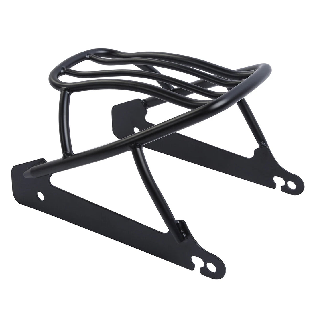 Black Solo Luggage Rack Fit For Harley Dyna Street Bob Super Glide 06-2017 2007