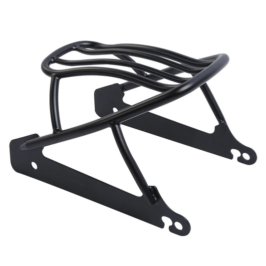 Black Solo Luggage Rack Fit For Harley Dyna Street Bob Super Glide 06-2017 2007