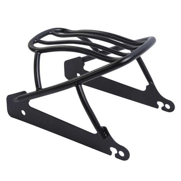 Black Solo Luggage Rack Fit For Harley Dyna Street Bob Super Glide 06-2017 2007