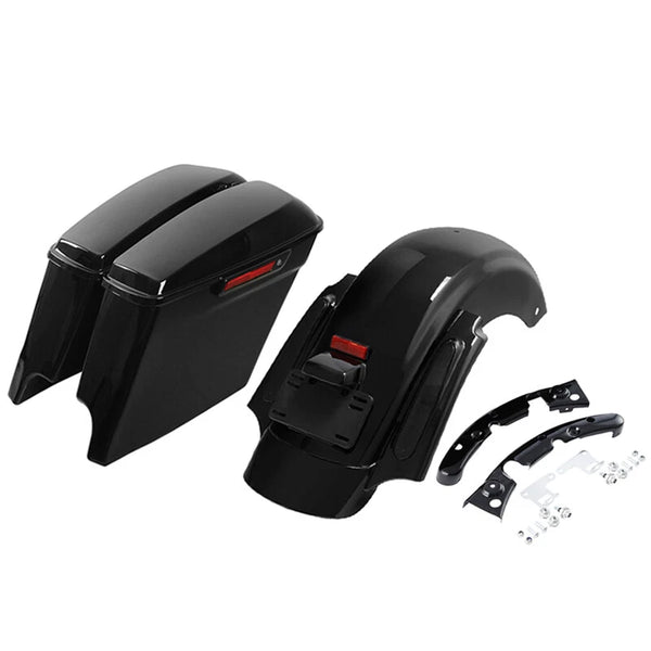 5" Stretched Saddlebags Rear Fender Fit For Harley Electra Road Glide Fltr 09-13