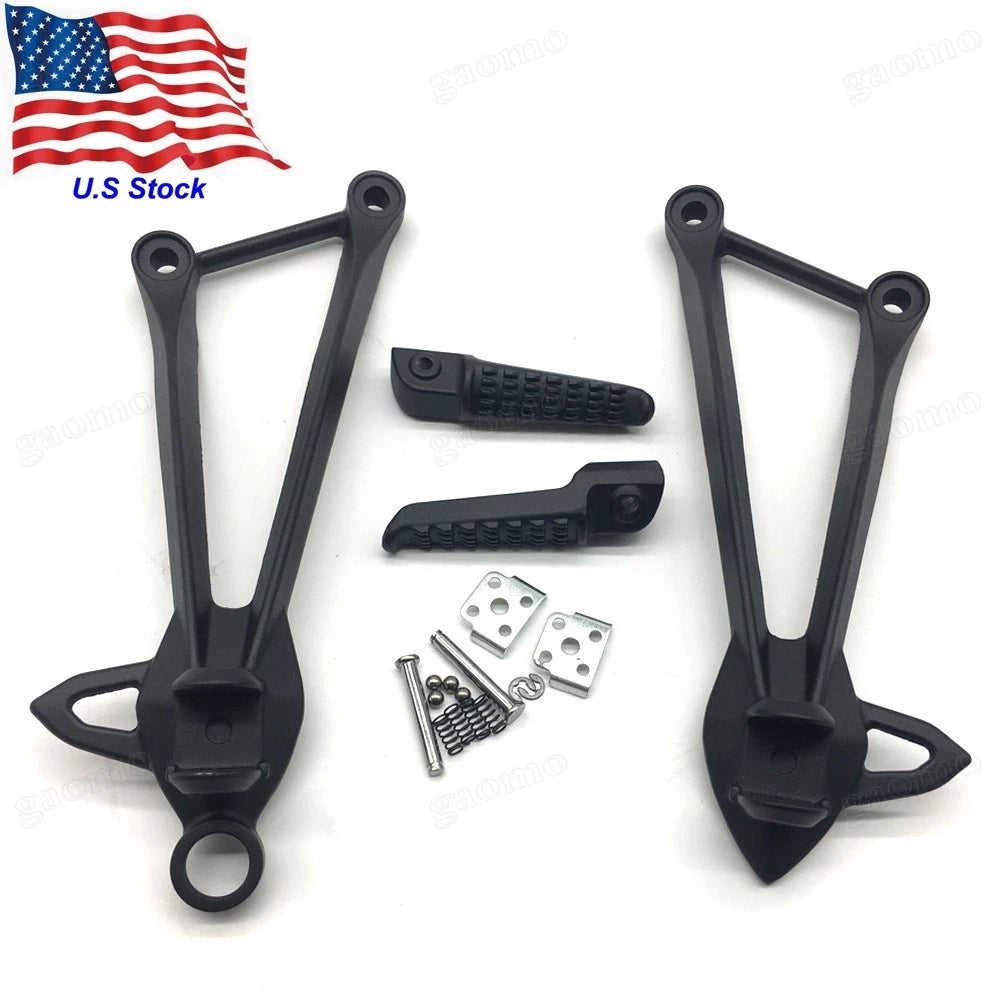 Kawasaki Ninja ZX-10R Motorcycle Rear Passenger Foot Pegs Bracket Fits 2008-2010