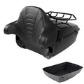 Black King Trunk Pad Luggage Rack Fit For Harley Touring Street Glide 2014-2026