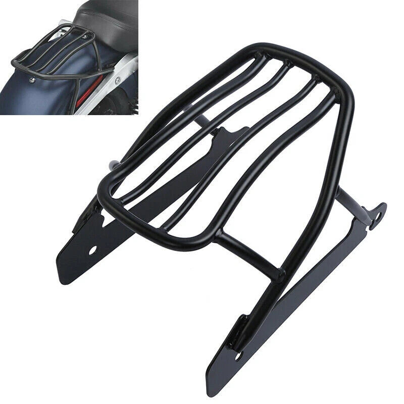 Rigid Solo Luggage Rack Fit For Harley Dyna Street Bob Super Glide 06-17 16 15