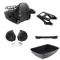 King Trunk Mount LED Light Speakers Fit For Harley Touring Road Glide 2014-2026