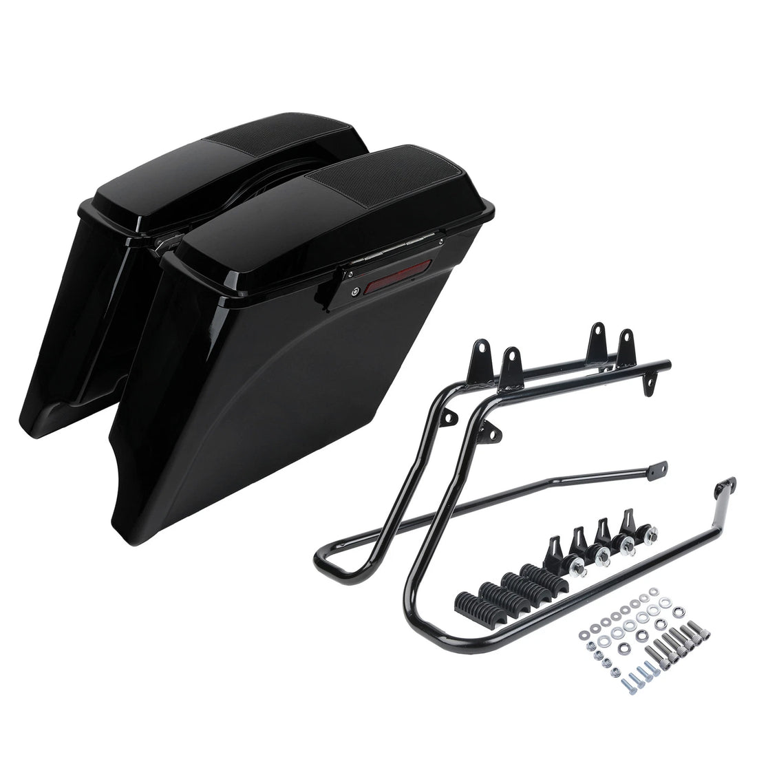 5" Stretched Hard Saddlebags Speaker Lid Bracket Fit For Harley Softail 1984-17