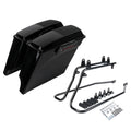5" Stretched Hard Saddlebags Speaker Lid Bracket Fit For Harley Softail 1984-17