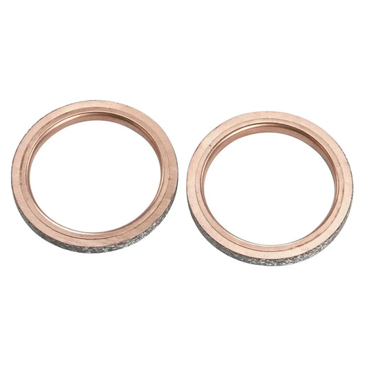 2pc 50MM Exhaust Pipe Gasket For Yamaha XT250 YFM450 SR400 XVZ1300 YFM250 YZ250