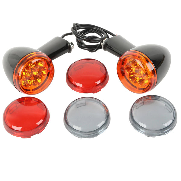 Front LED Turn Signal Light Long Bracket Fit For Harley Sportster 883 1200 92-22