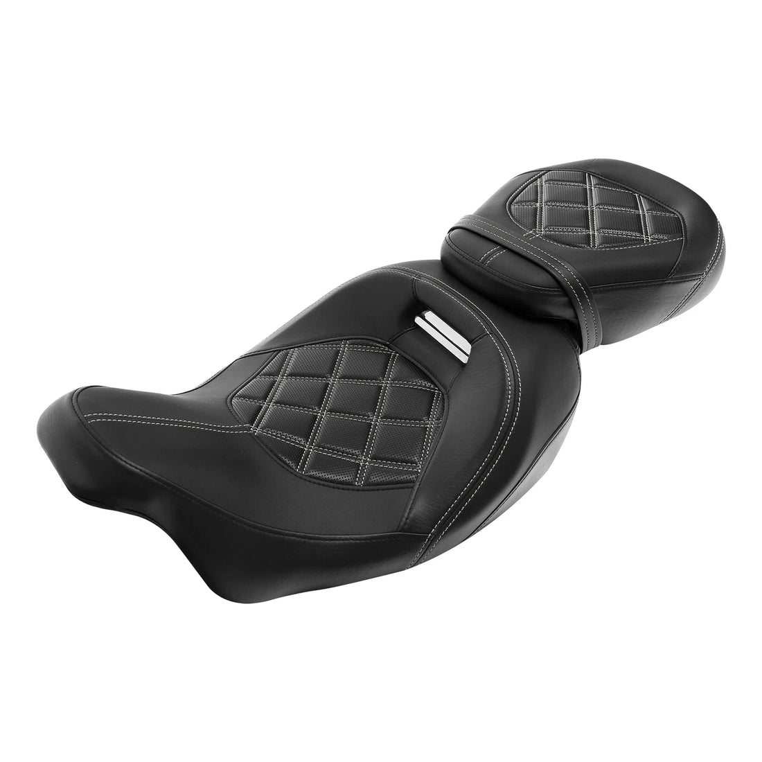 Driver & Passenger Seat Two Up Fit For Harley Touring Road Glide 2009-2023 Black
