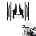 Windshield Brackets Mount Detachable Fit For Harley Softail Flstc Flstf 00-17