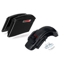 4" Stretched Saddlebag LED Rear Fender Fit For Harley Cvo Street Glide 2014-2024