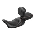Two Up Driver Passenger Seats & Rider Pad Fit For Harley Touring Glide 2009-2023