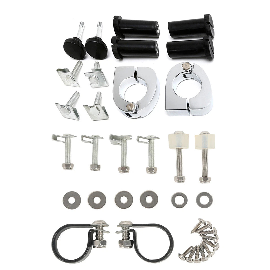 Lower Vented Fairings Mounting Hardware Clamps Fit For Harley Road Glide 83-2013