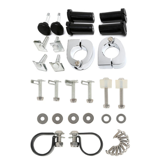 Lower Vented Fairings Mounting Hardware Clamps Fit For Harley Road Glide 83-2013