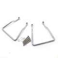 Chrome 9.5cm Saddle bag Support Bar Mount Bracket For Honda Shadow VLX 600 90-96