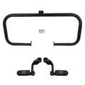 Black Engine Guard Highway Bar Long Angled Footpegs Fit For Harley Touring 97-08
