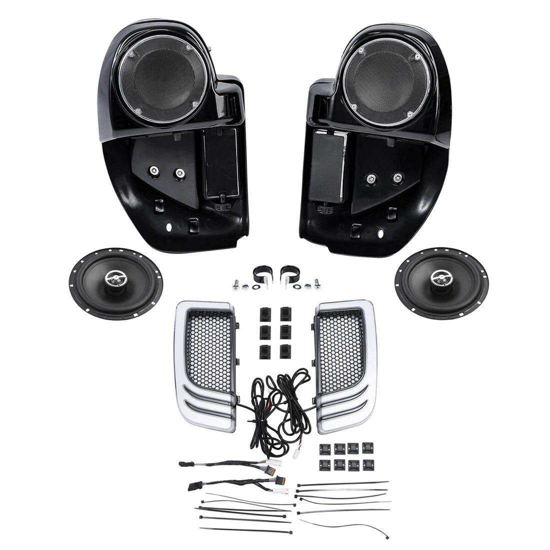 Lower Vented Fairings & Speakers Turn Signals Fit For Harley Touring 2014-2024