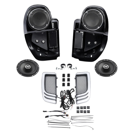 Lower Vented Fairings & Speakers Turn Signals Fit For Harley Touring 2014-2024