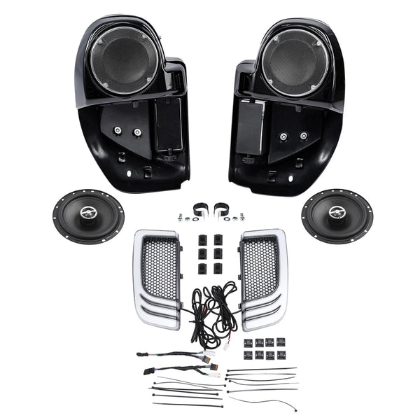 Lower Vented Fairings & Speakers Turn Signals Fit For Harley Touring 2014-2024